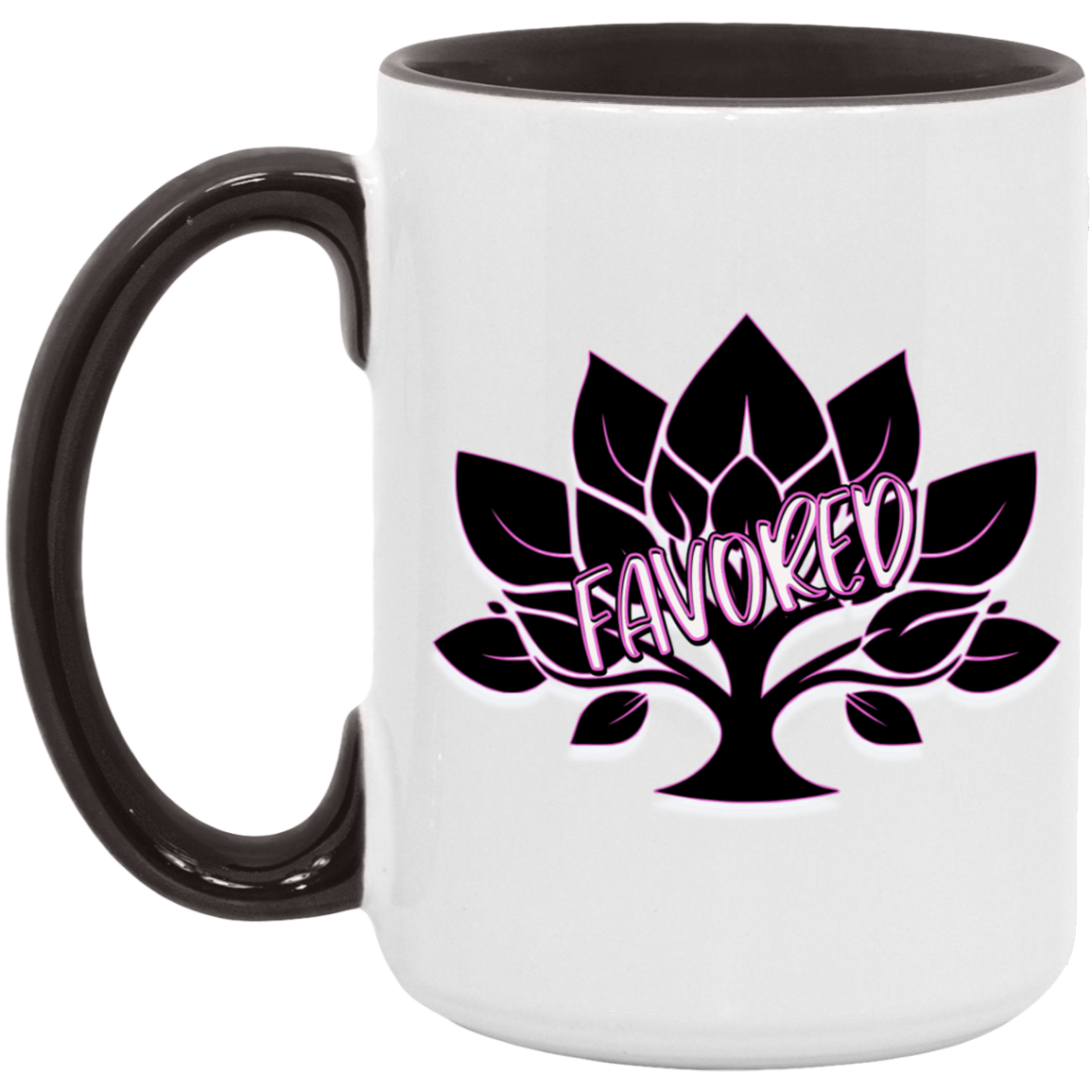Favored Pink 15oz Accent Mug