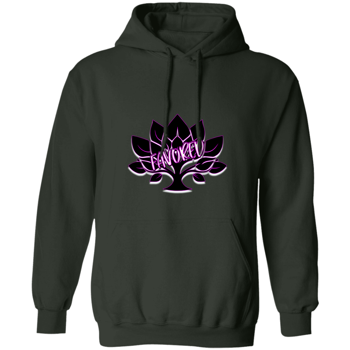 Hot Pink Favored Gildan Pullover Hoodie