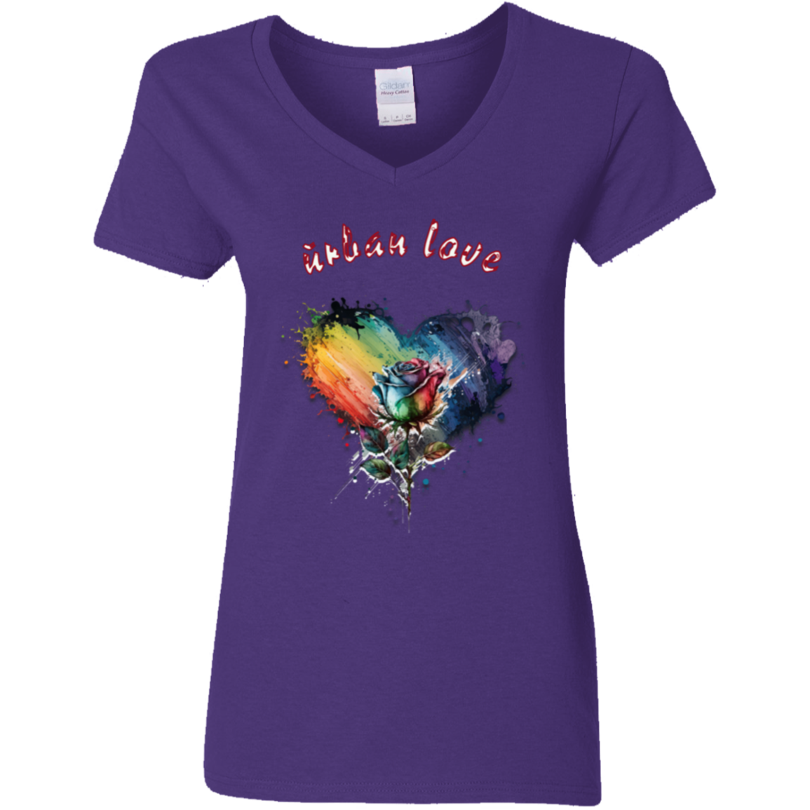 Urban Love Ladies' 5.3 oz. V-Neck T-Shirt
