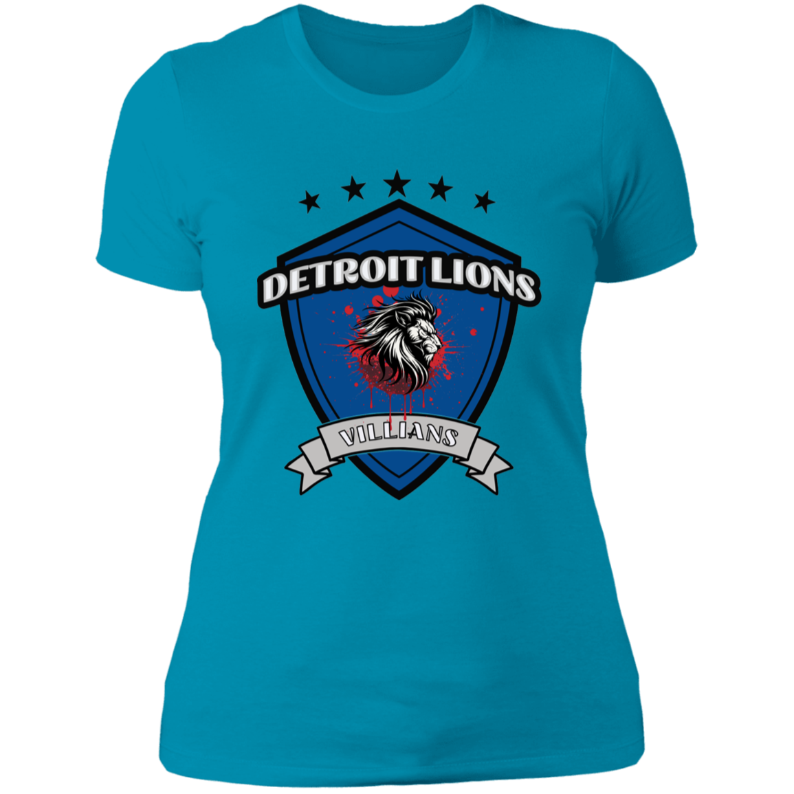 Detroit Lions Villains Ladies' Boyfriend T-Shirt