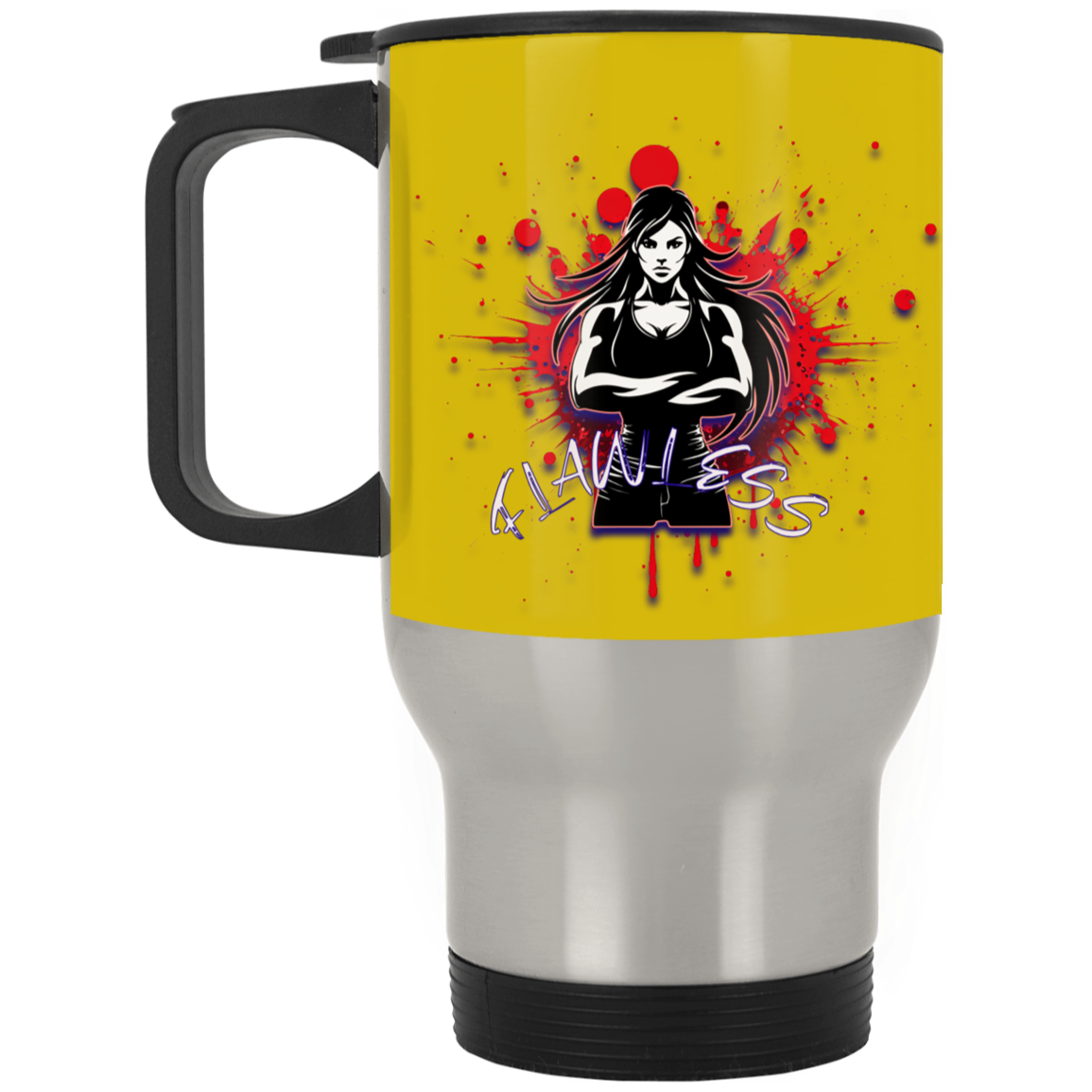 Flawless Silver Stainless Travel Mug