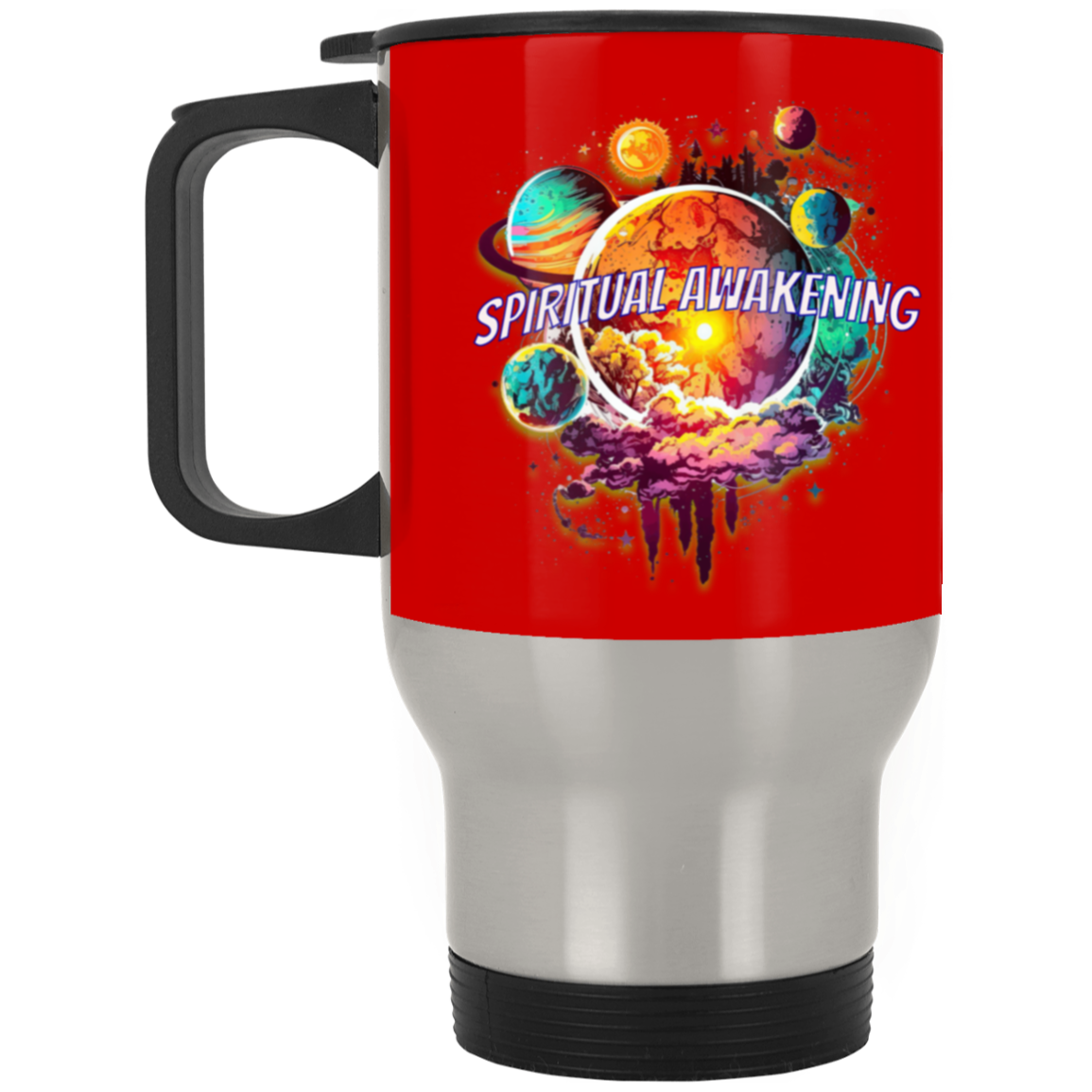 Spiritual Awakening Silver Stainless Travel Mug