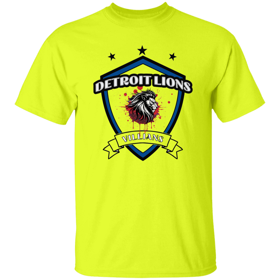 Detroit Lions Villian 5.3 oz. T-Shirt