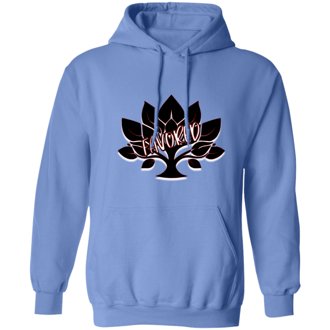 Red Favored Gildan Pullover Hoodie