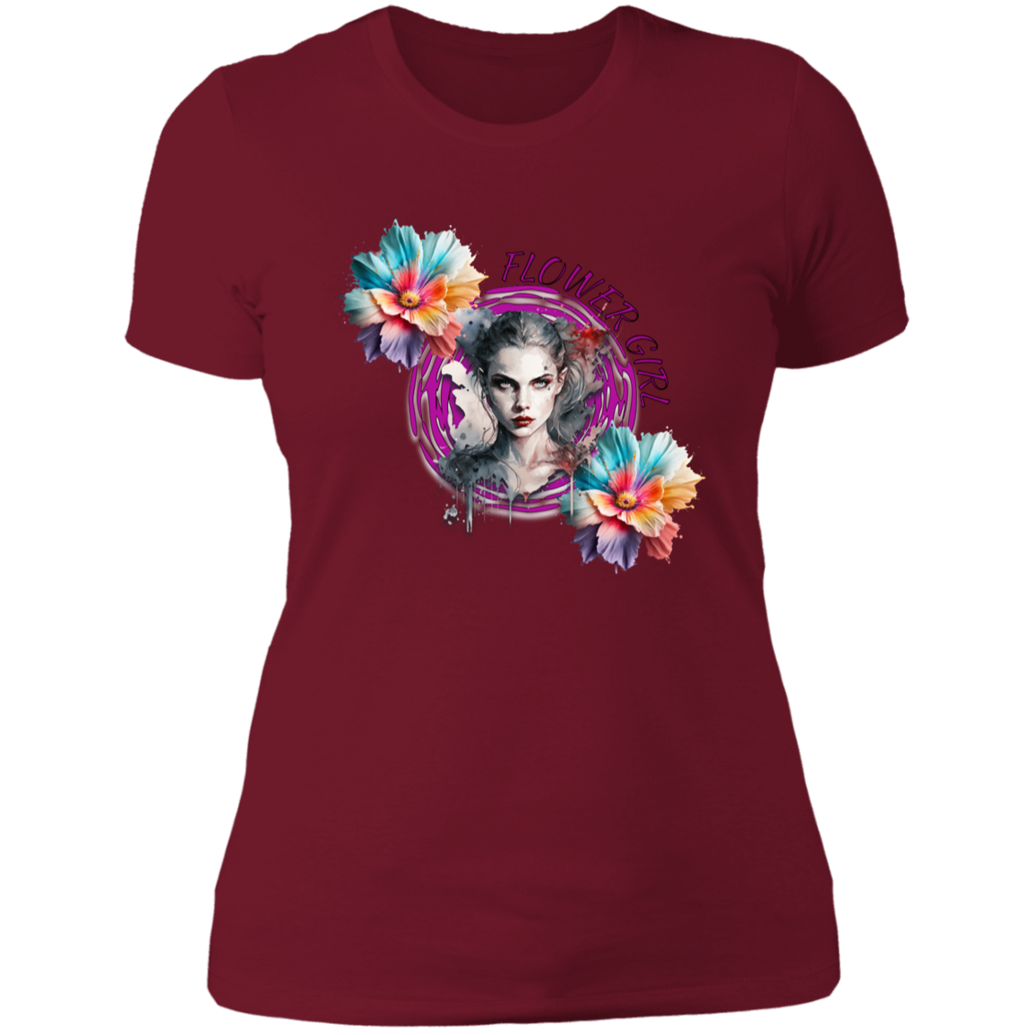 Flower Girl Ladies' Boyfriend T-Shirt