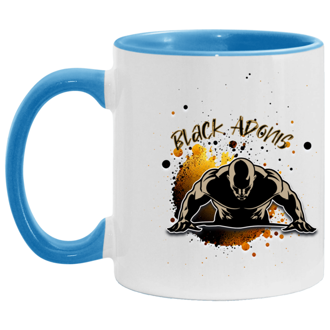 Black Adonis 11oz Accent Mug