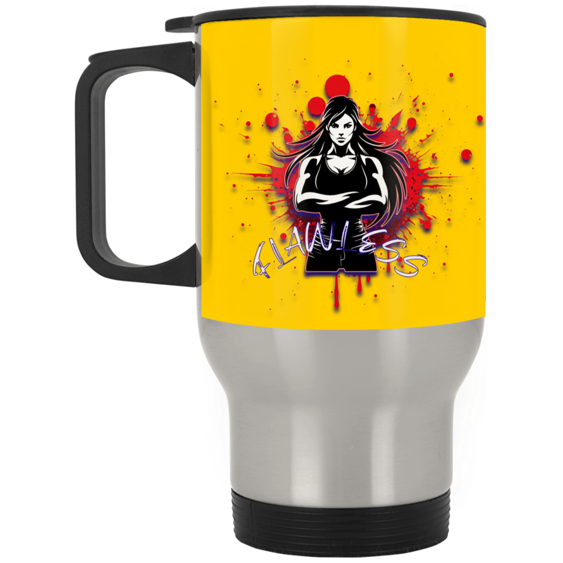 Flawless Silver Stainless Travel Mug