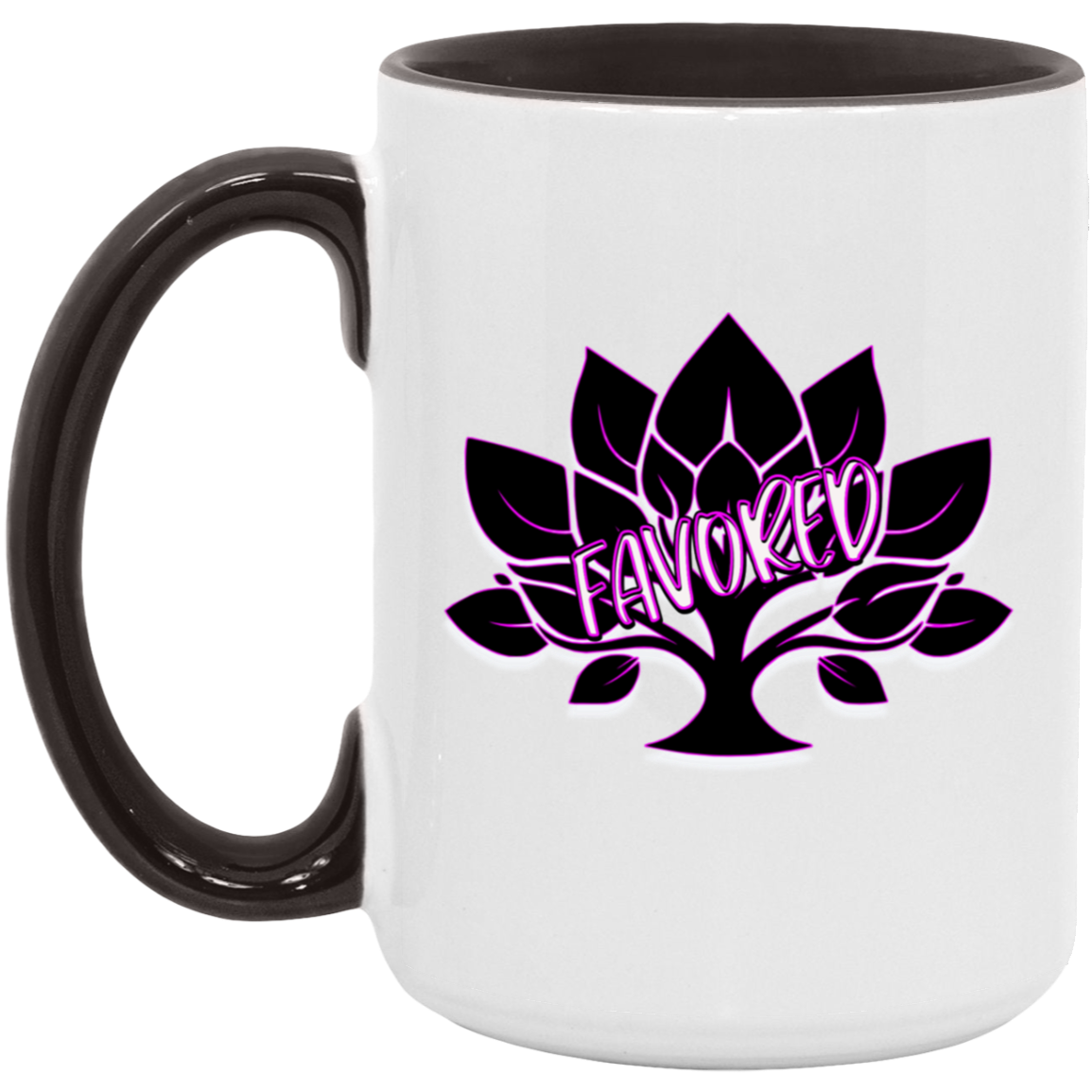 Favored Hot Pink 15oz Accent Mug