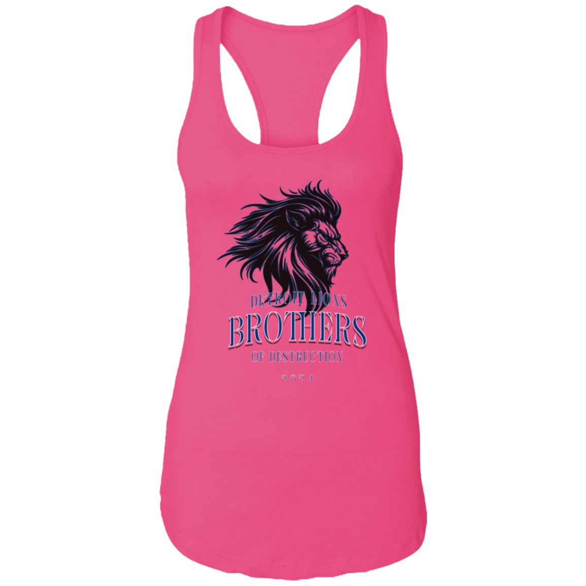 Detroit Lions Brothers of Destruction Ladies Ideal Racerback Tank
