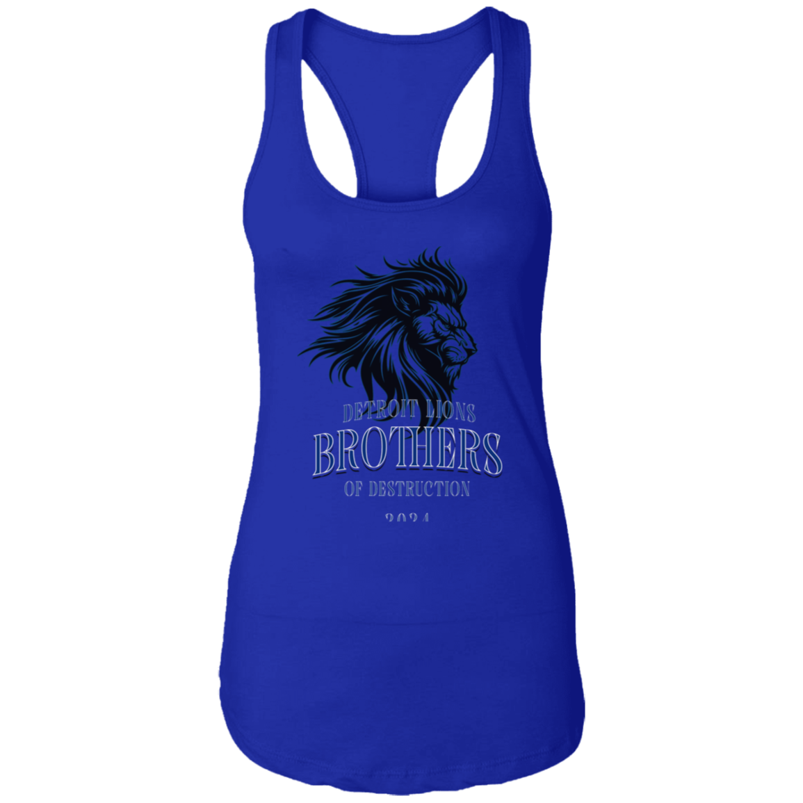 Detroit Lions Brothers of Destruction Ladies Ideal Racerback Tank