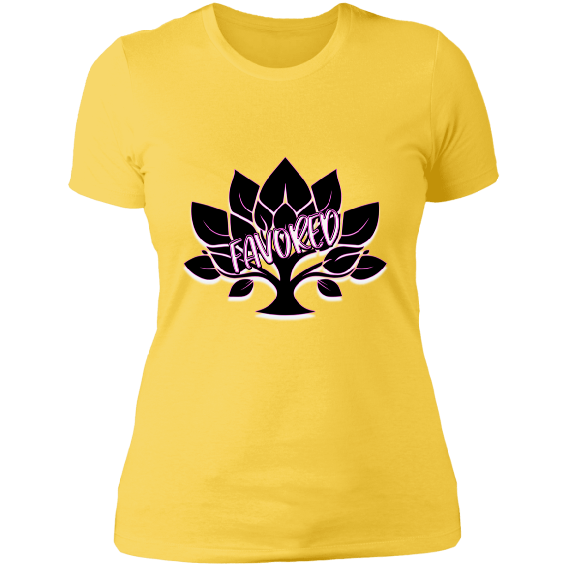 Favored Pink Ladies' Boyfriend T-Shirt