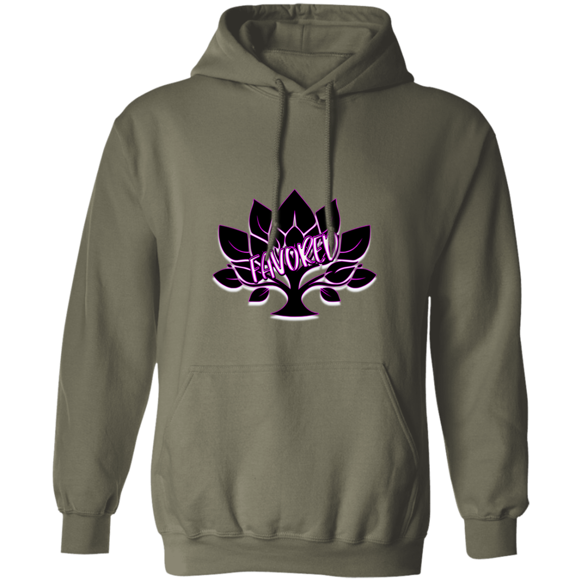 Hot Pink Favored Gildan Pullover Hoodie