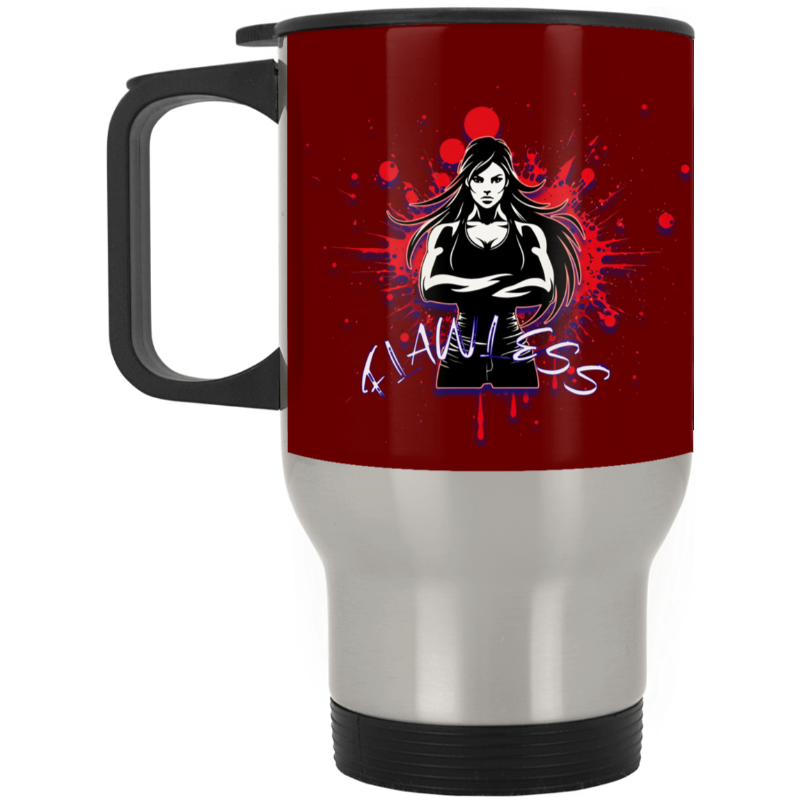 Flawless Silver Stainless Travel Mug