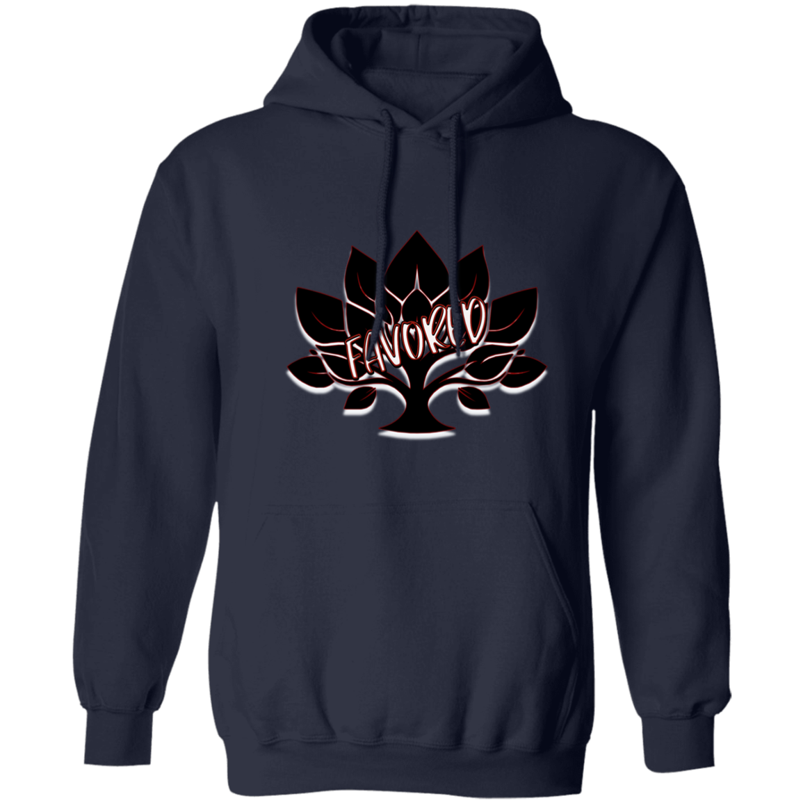 Red Favored Gildan Pullover Hoodie