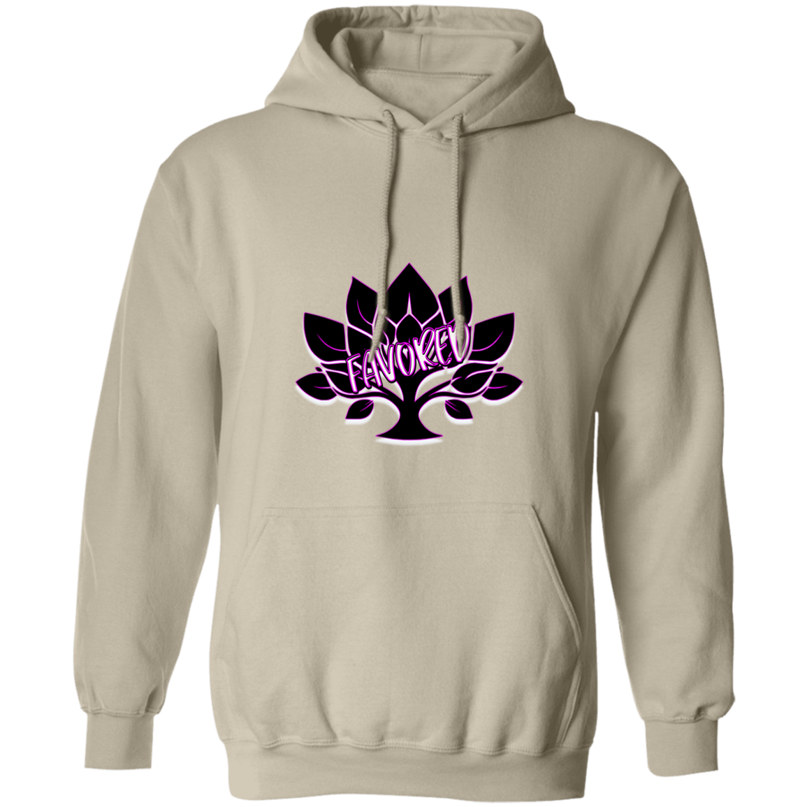 Hot Pink Favored Gildan Pullover Hoodie