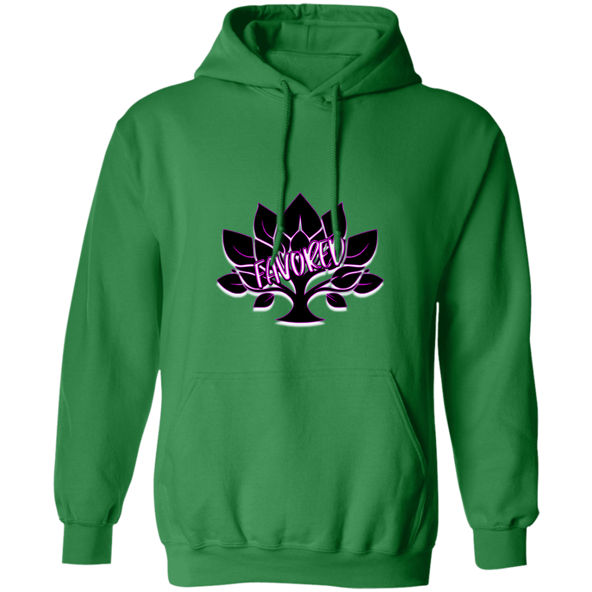 Hot Pink Favored Gildan Pullover Hoodie