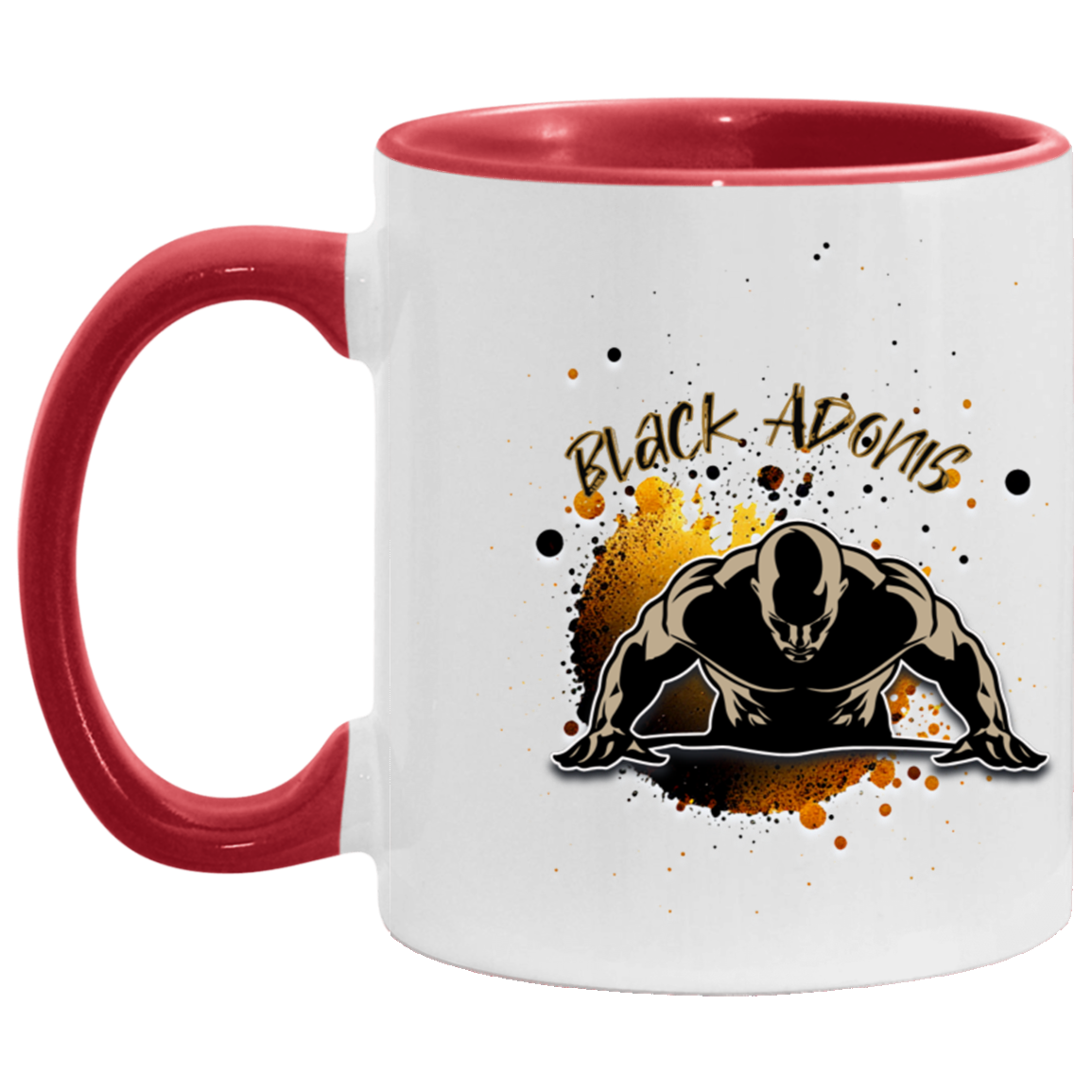 Black Adonis 11oz Accent Mug
