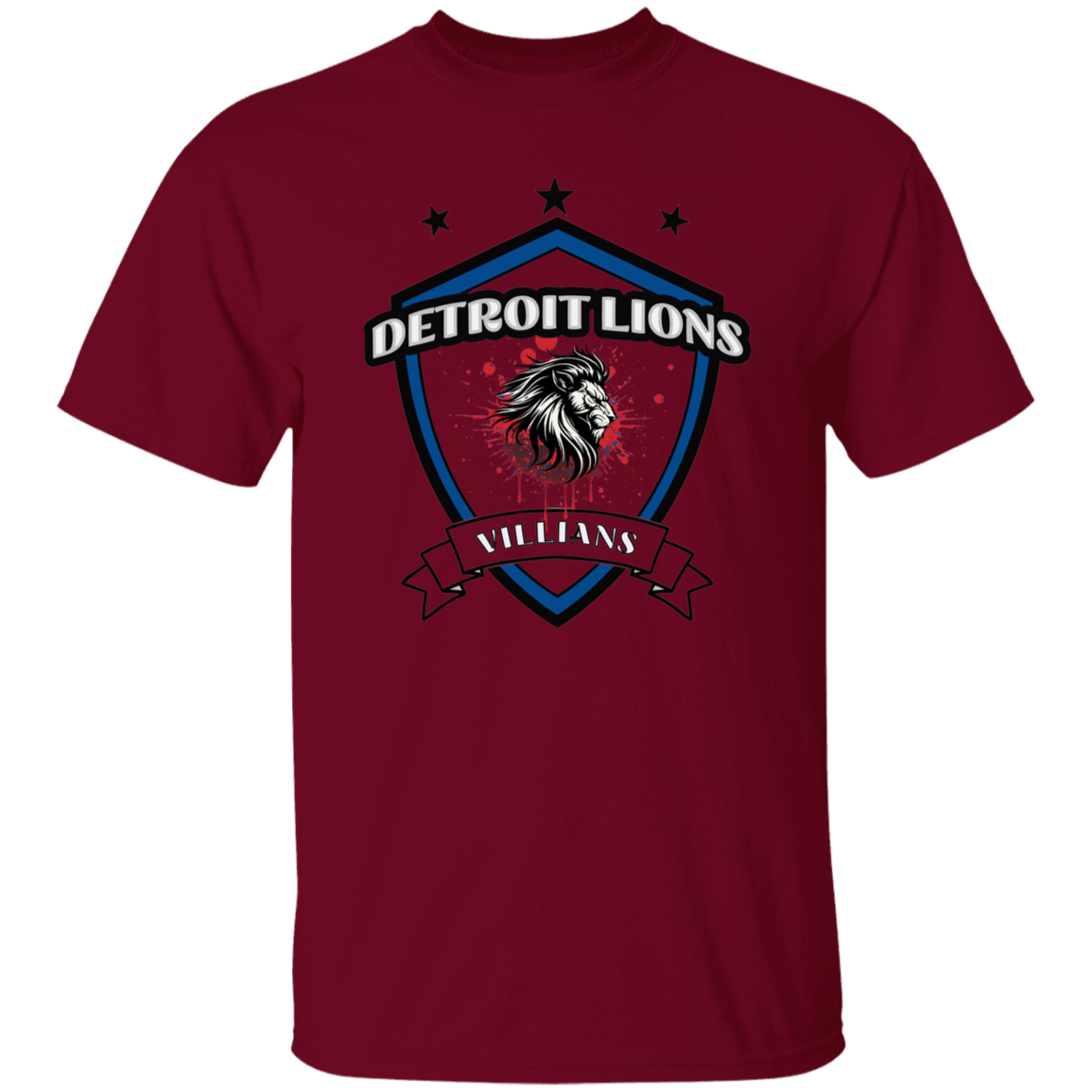 Detroit Lions Villian 5.3 oz. T-Shirt