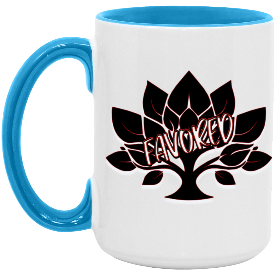 Favored Red 15oz Accent Mug