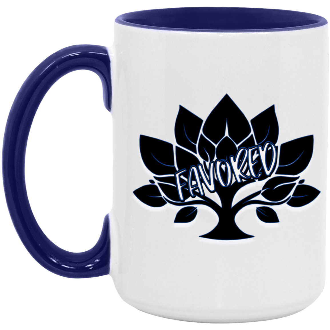 Favored Blue 15oz Accent Mug