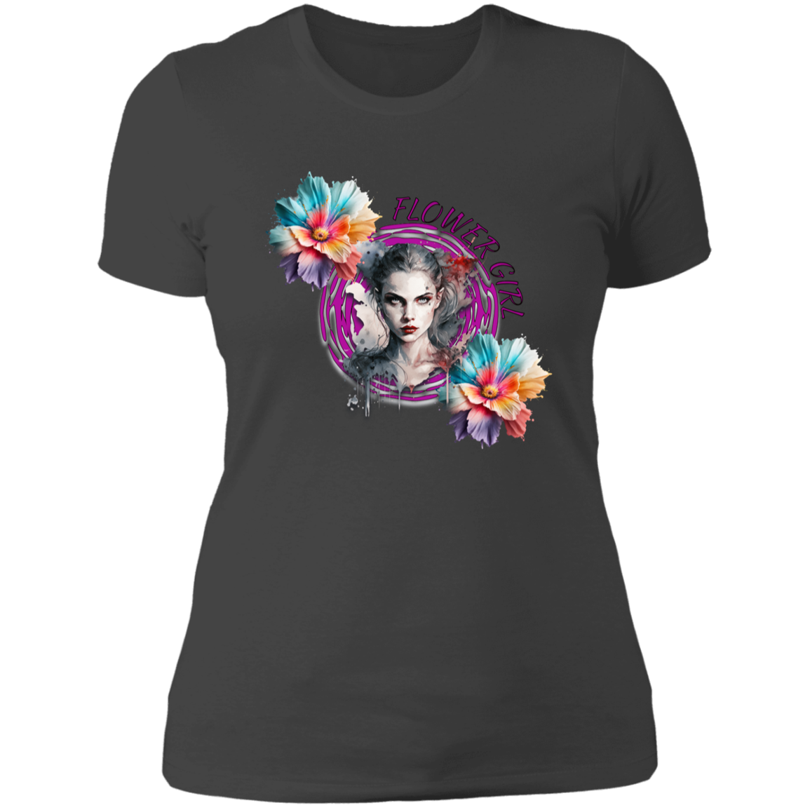 Flower Girl Ladies' Boyfriend T-Shirt