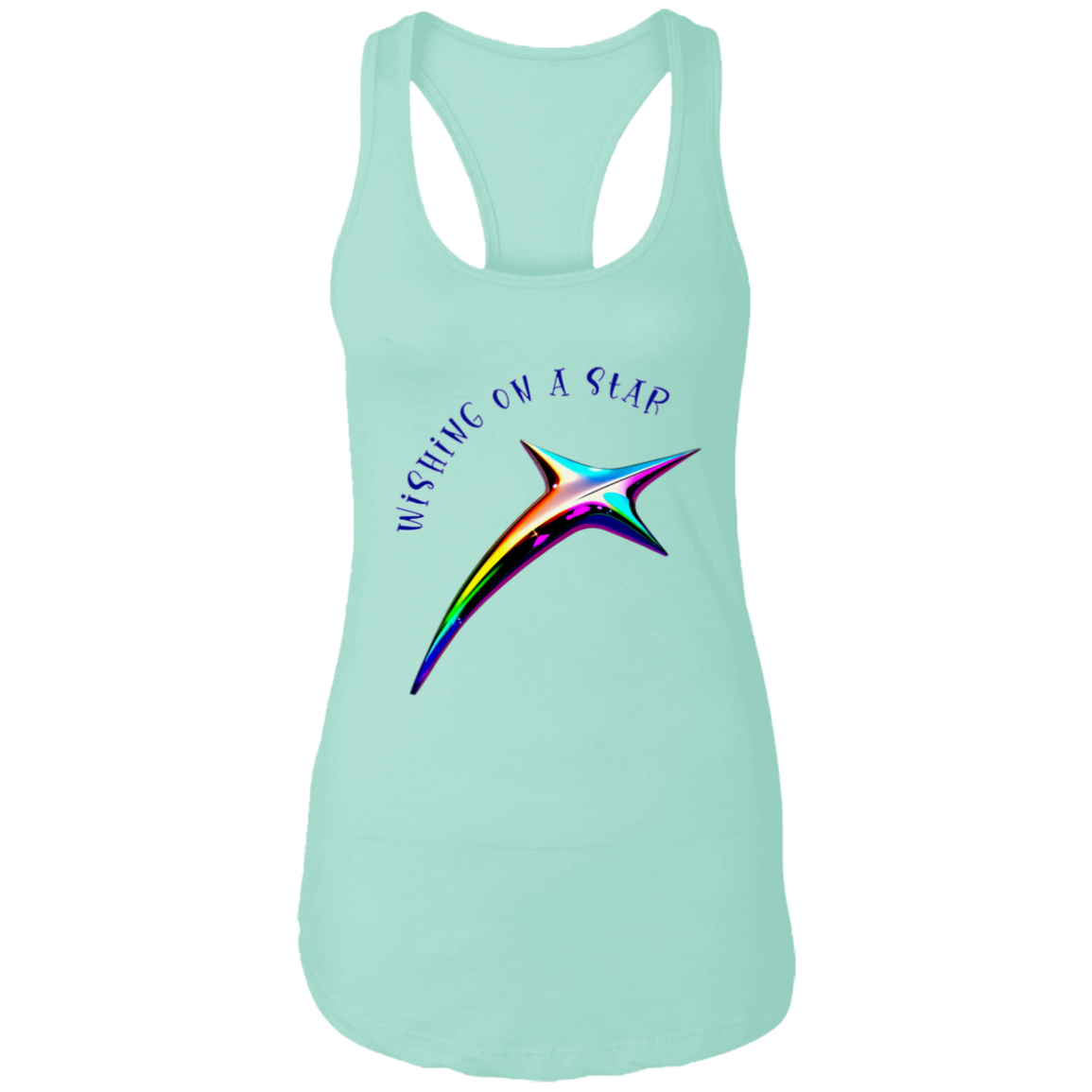 Wishing on a Star Ladies Ideal Racerback Tank Top