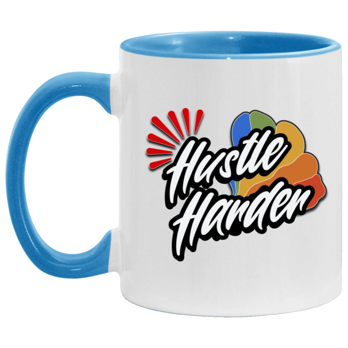 Hustle Harder 11oz Accent Mug