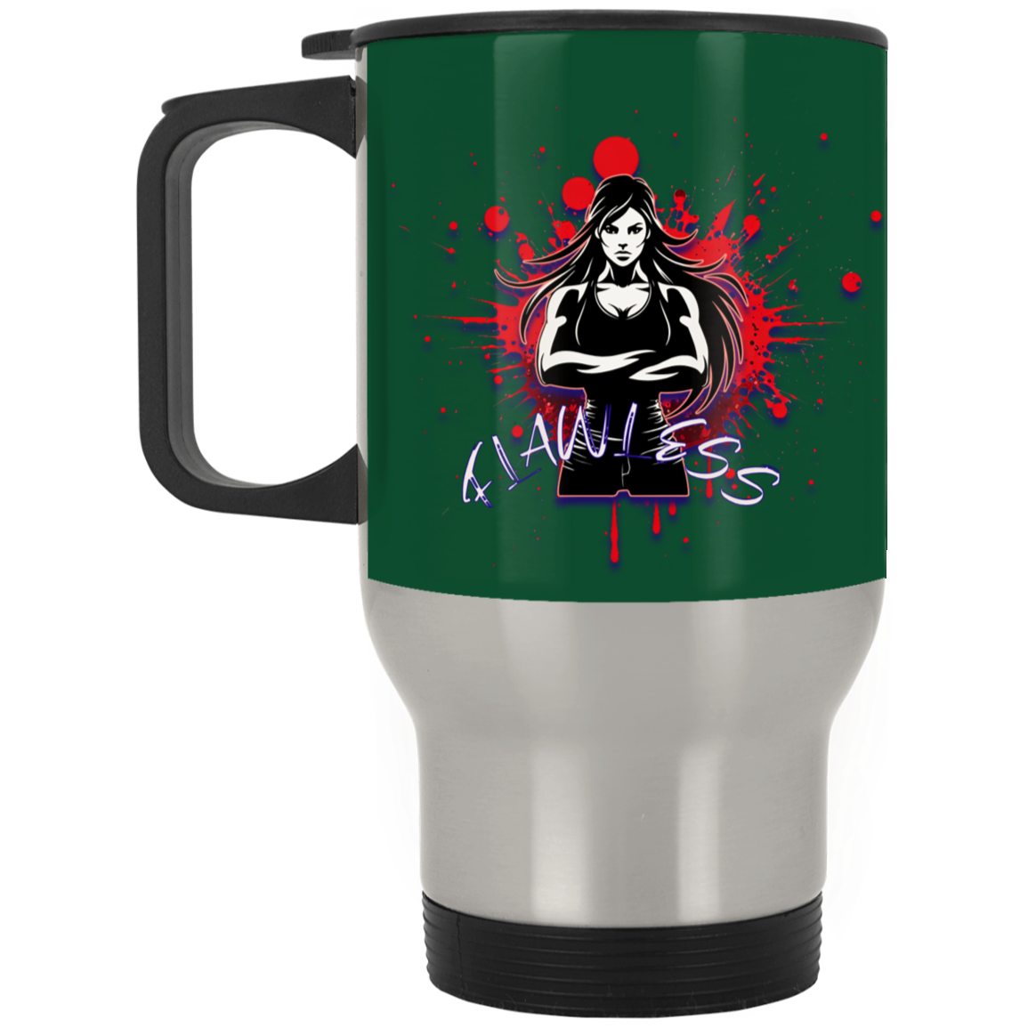 Flawless Silver Stainless Travel Mug