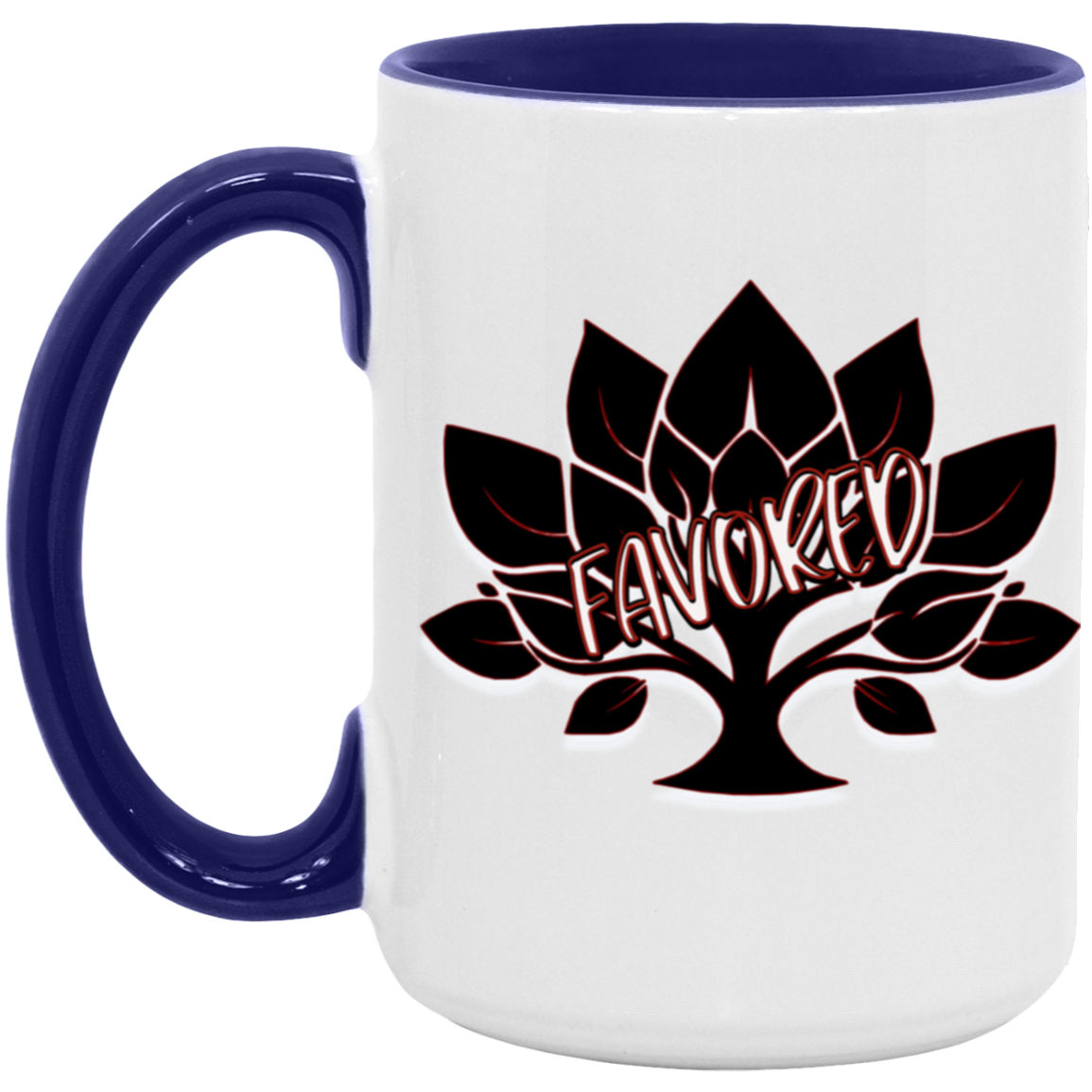 Favored Red 15oz Accent Mug