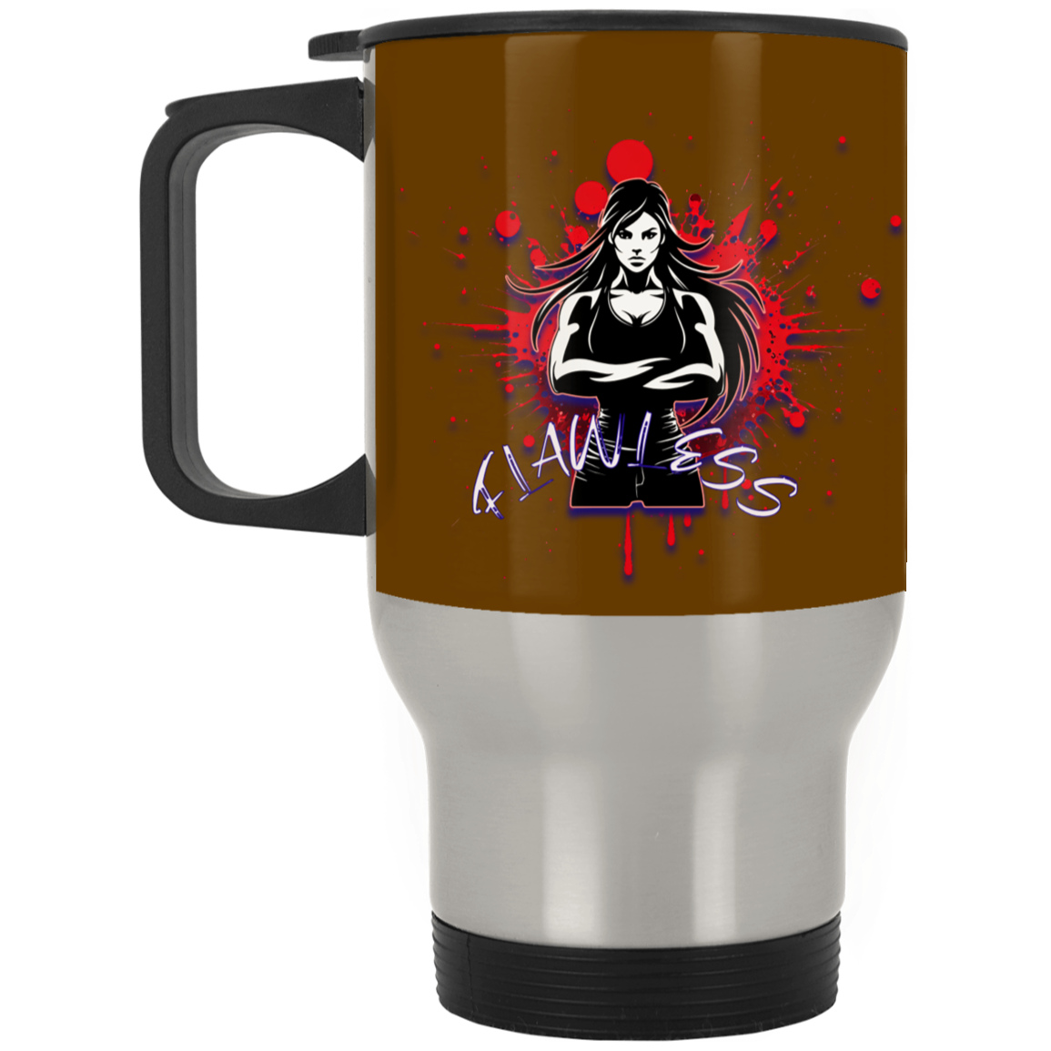 Flawless Silver Stainless Travel Mug