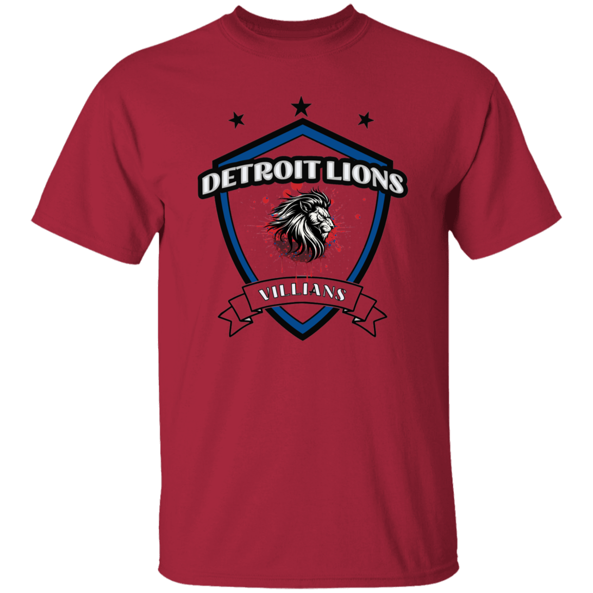 Detroit Lions Villian 5.3 oz. T-Shirt
