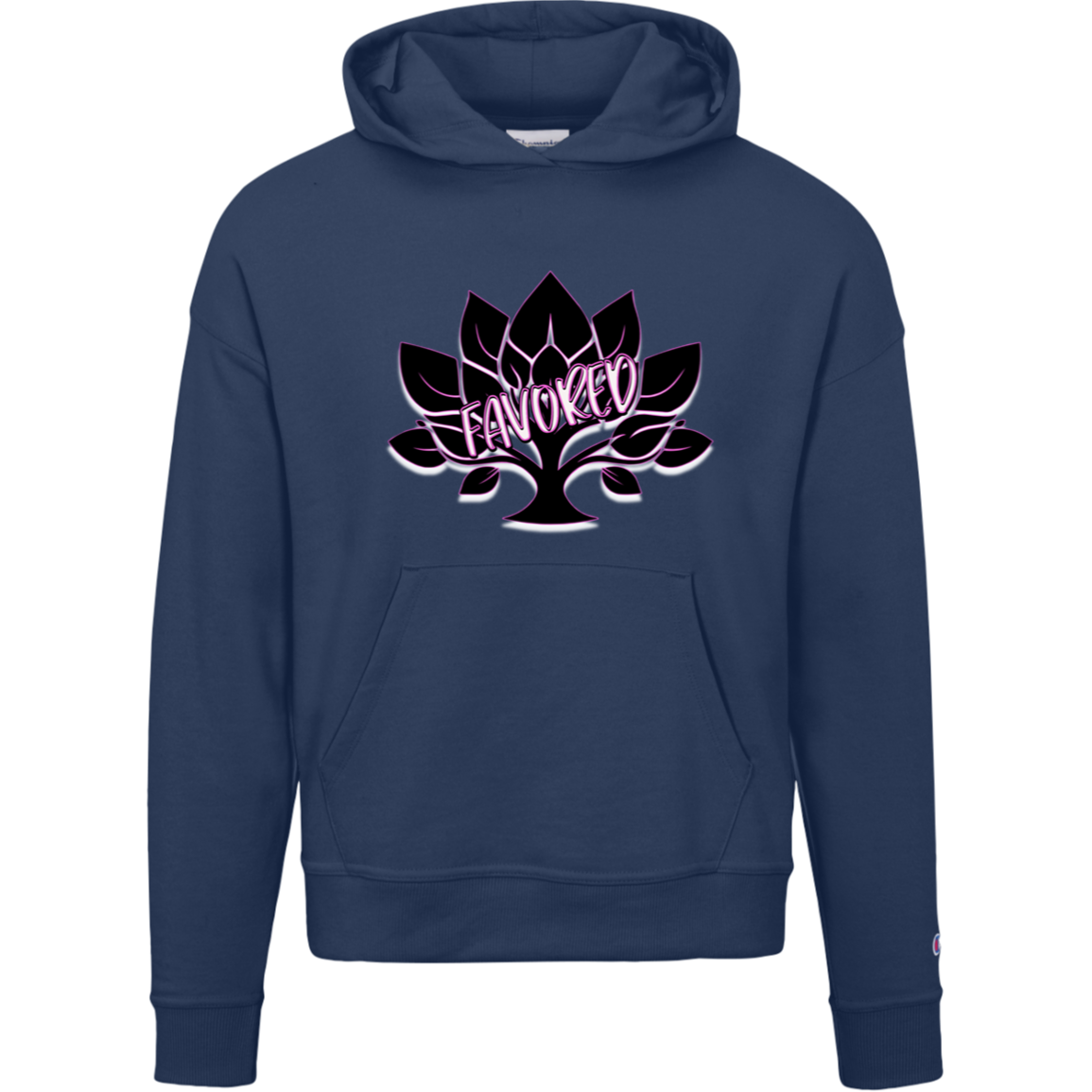 Hot Pink Favored Champion Womens Powerblend Hoodie