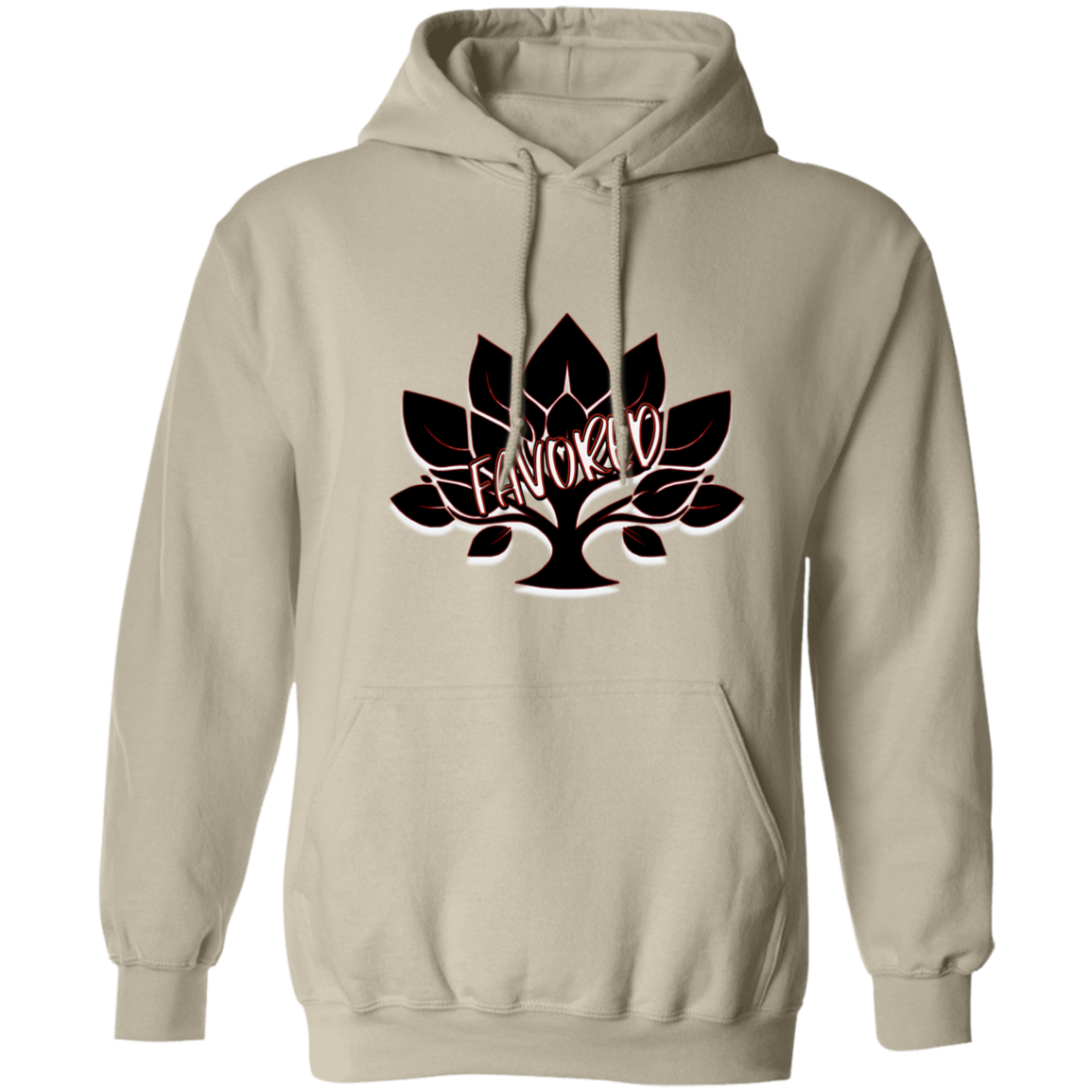 Red Favored Gildan Pullover Hoodie
