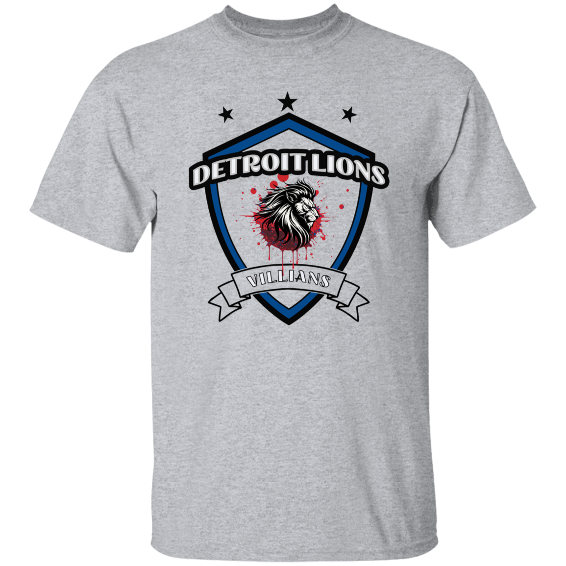 Detroit Lions Villian 5.3 oz. T-Shirt
