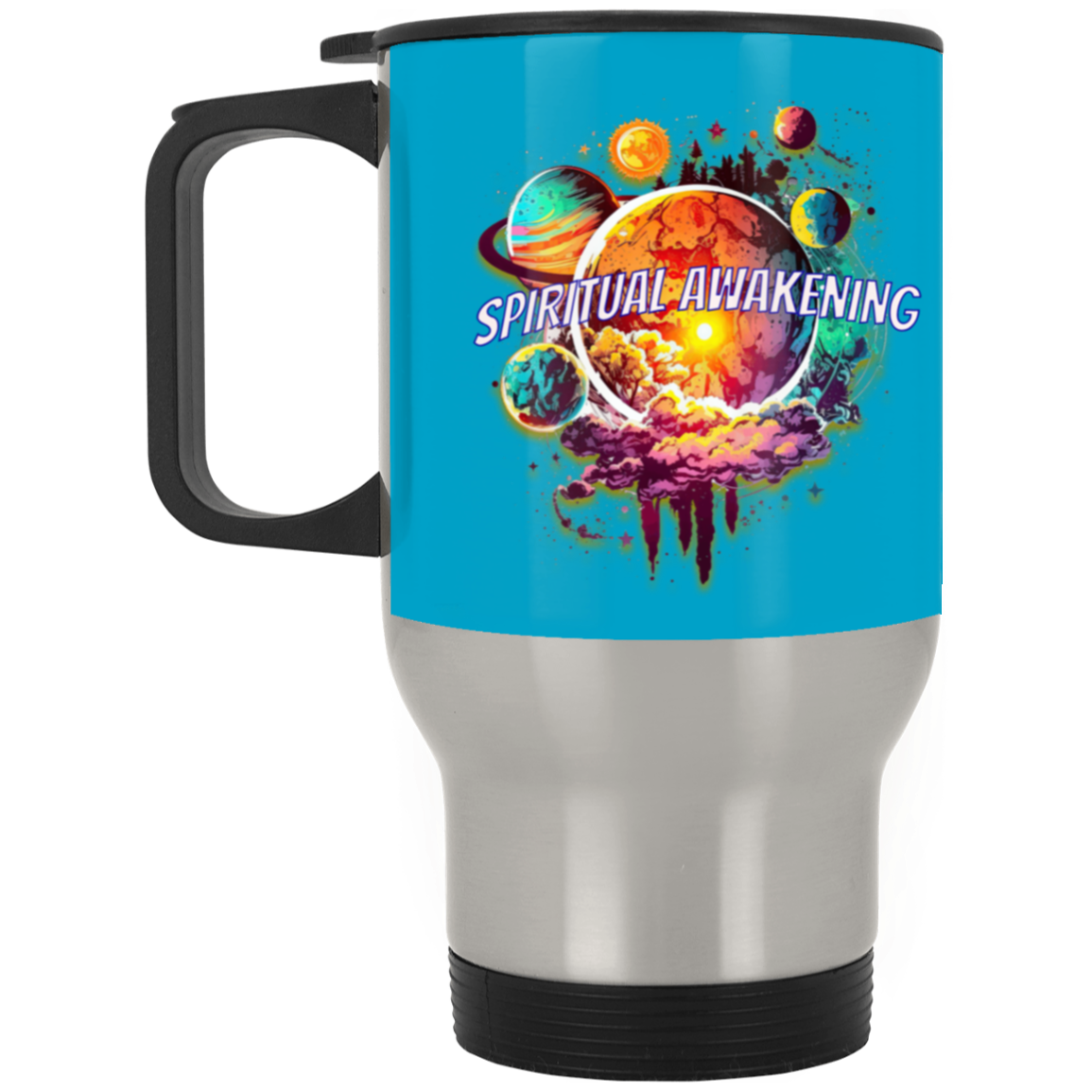 Spiritual Awakening Silver Stainless Travel Mug