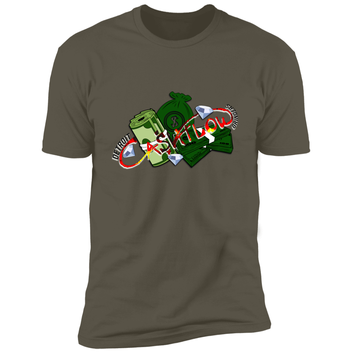 Detroit Cashflow Grinders Premium Short Sleeve T-Shirt