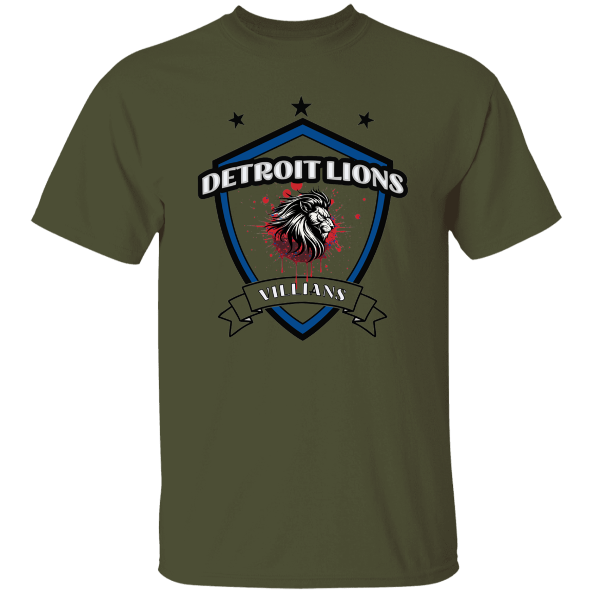 Detroit Lions Villian 5.3 oz. T-Shirt