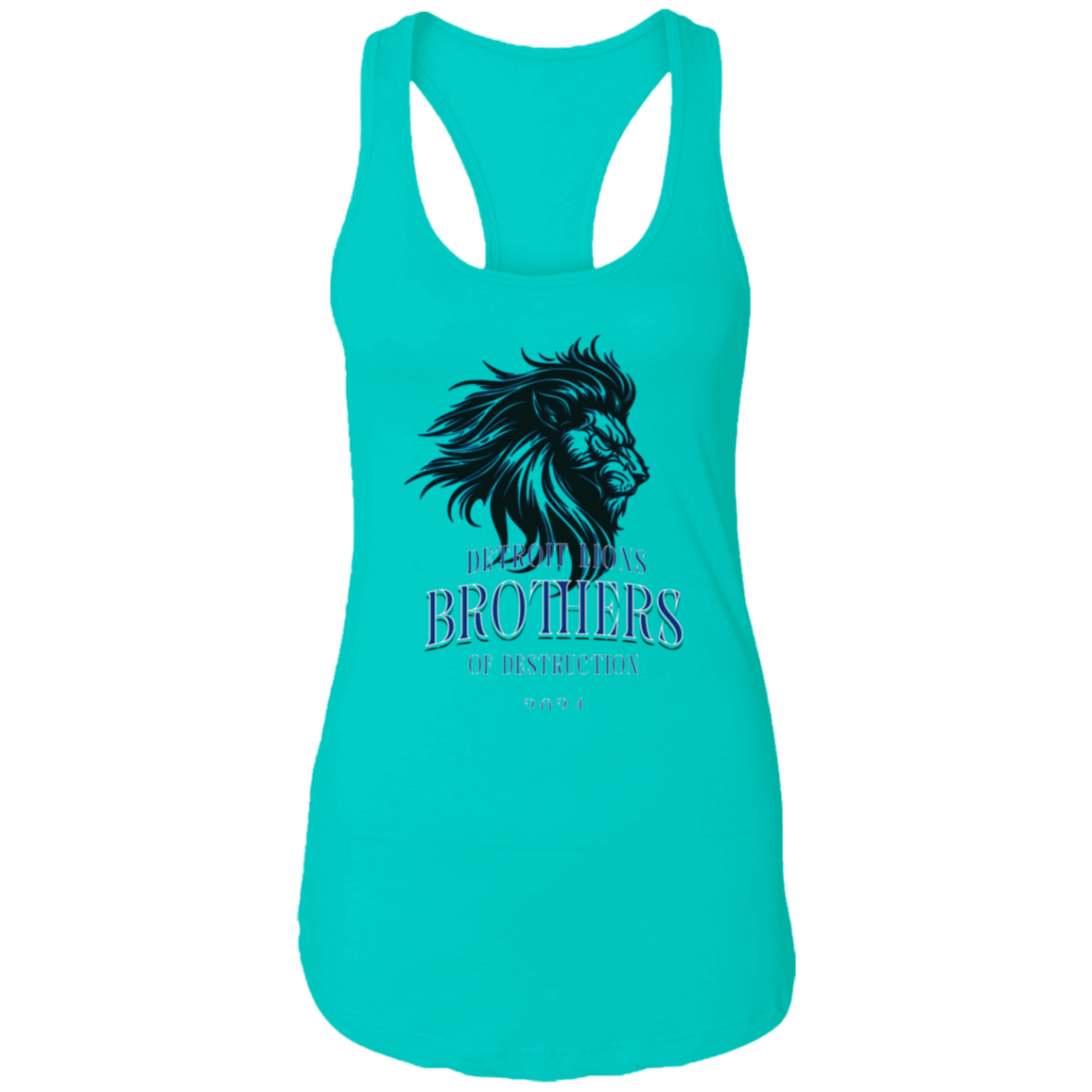 Detroit Lions Brothers of Destruction Ladies Ideal Racerback Tank