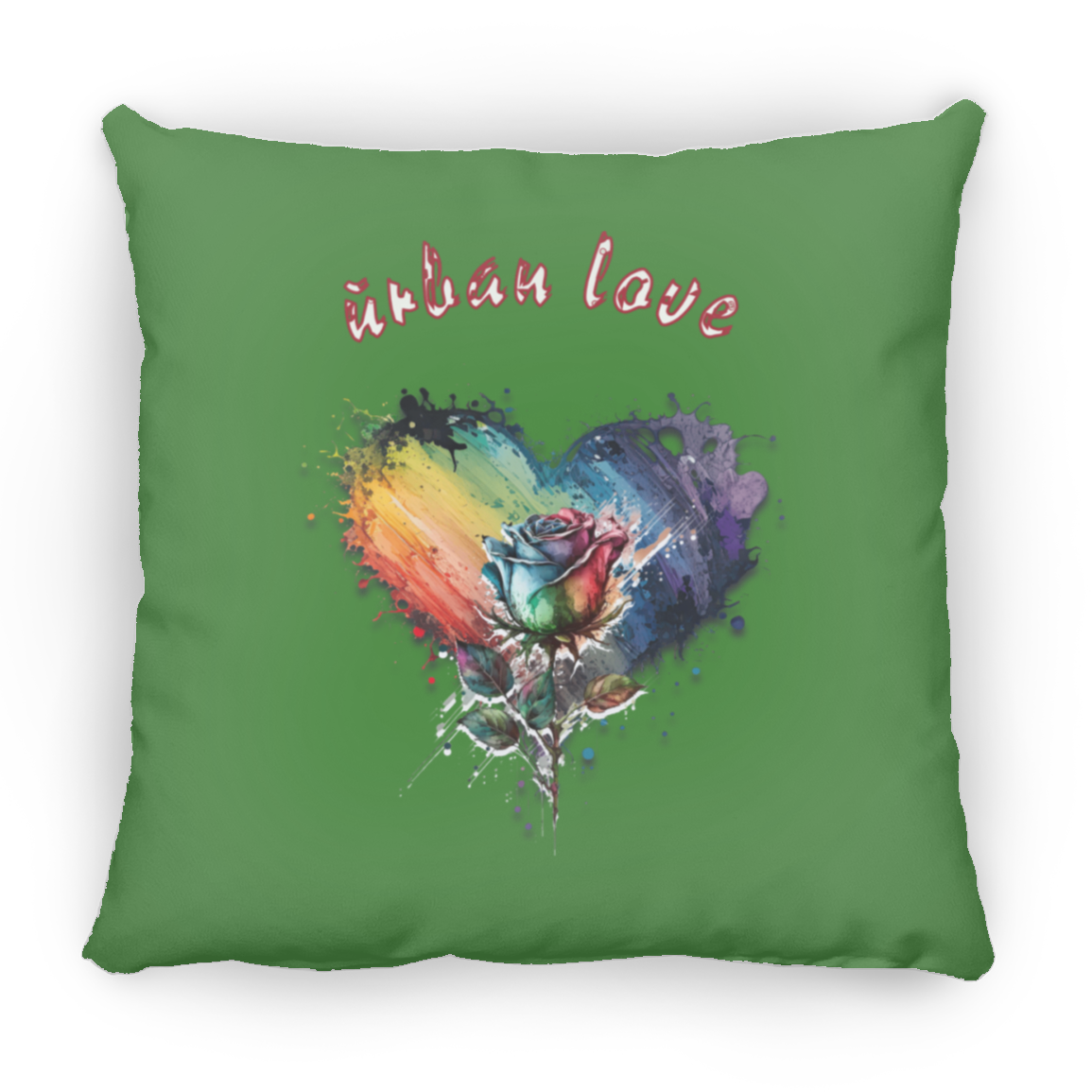 Urban Love Large Square Pillow