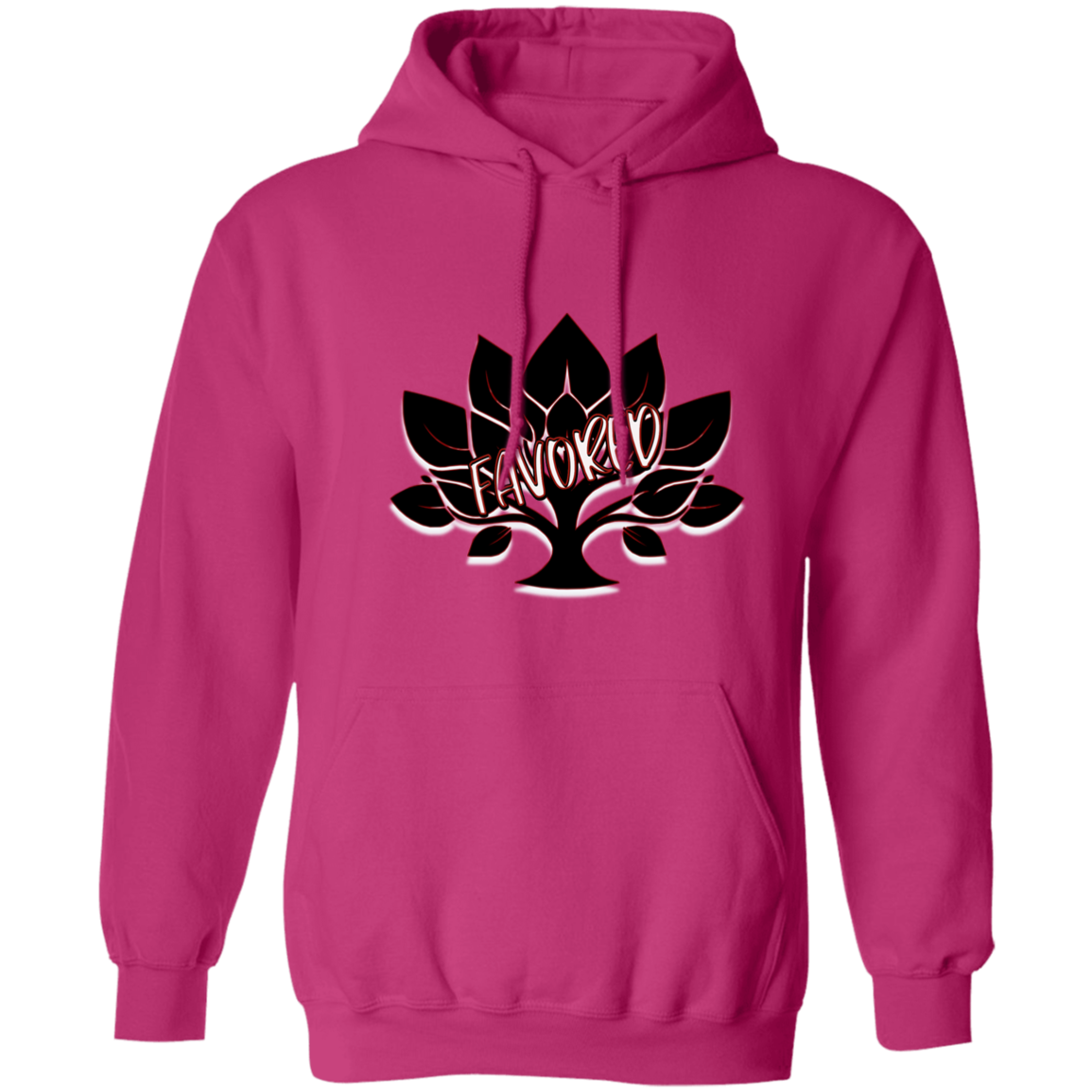 Red Favored Gildan Pullover Hoodie