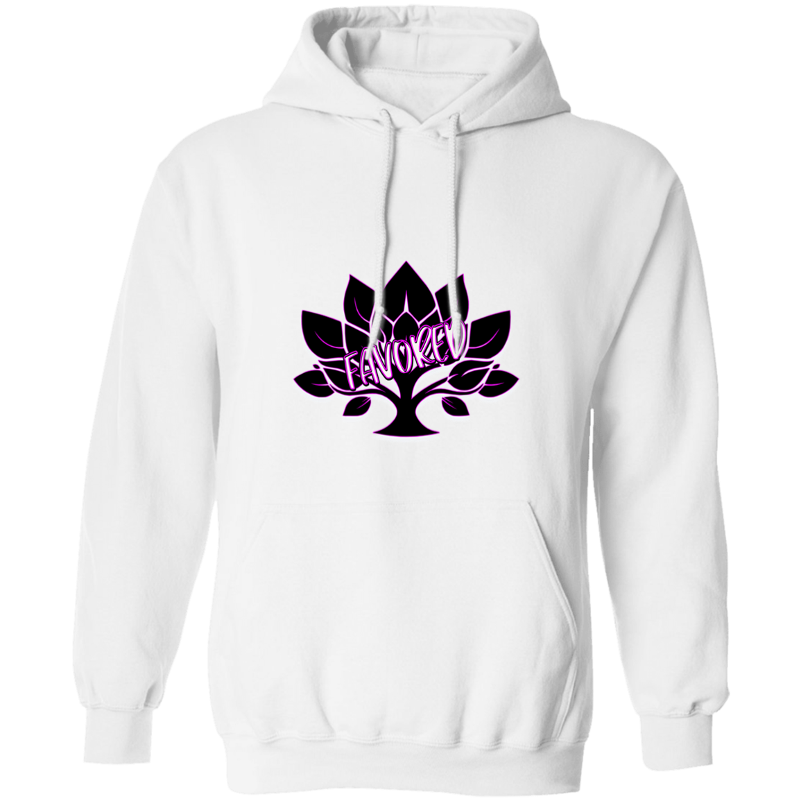Hot Pink Favored Gildan Pullover Hoodie
