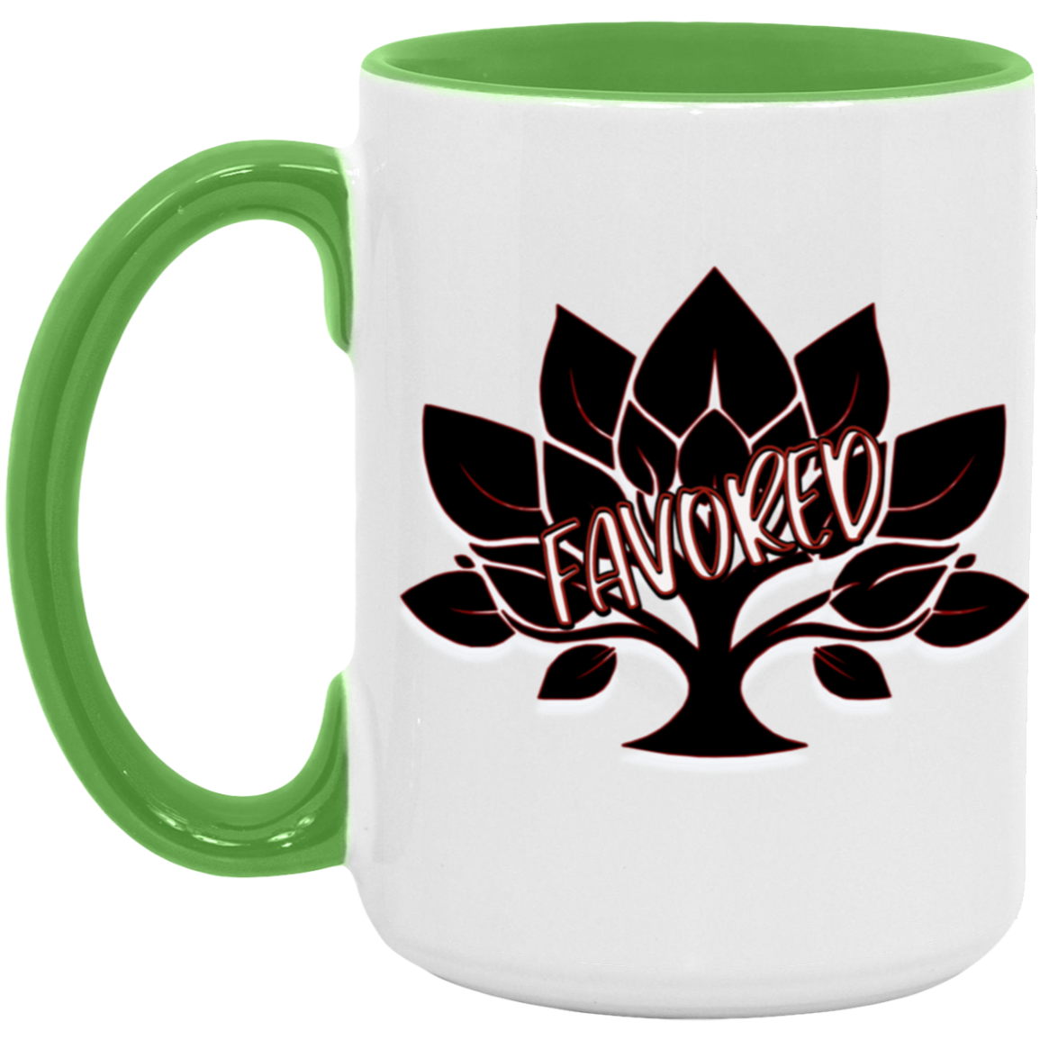 Favored Red 15oz Accent Mug