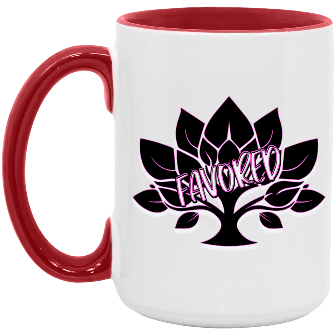 Favored Pink 15oz Accent Mug