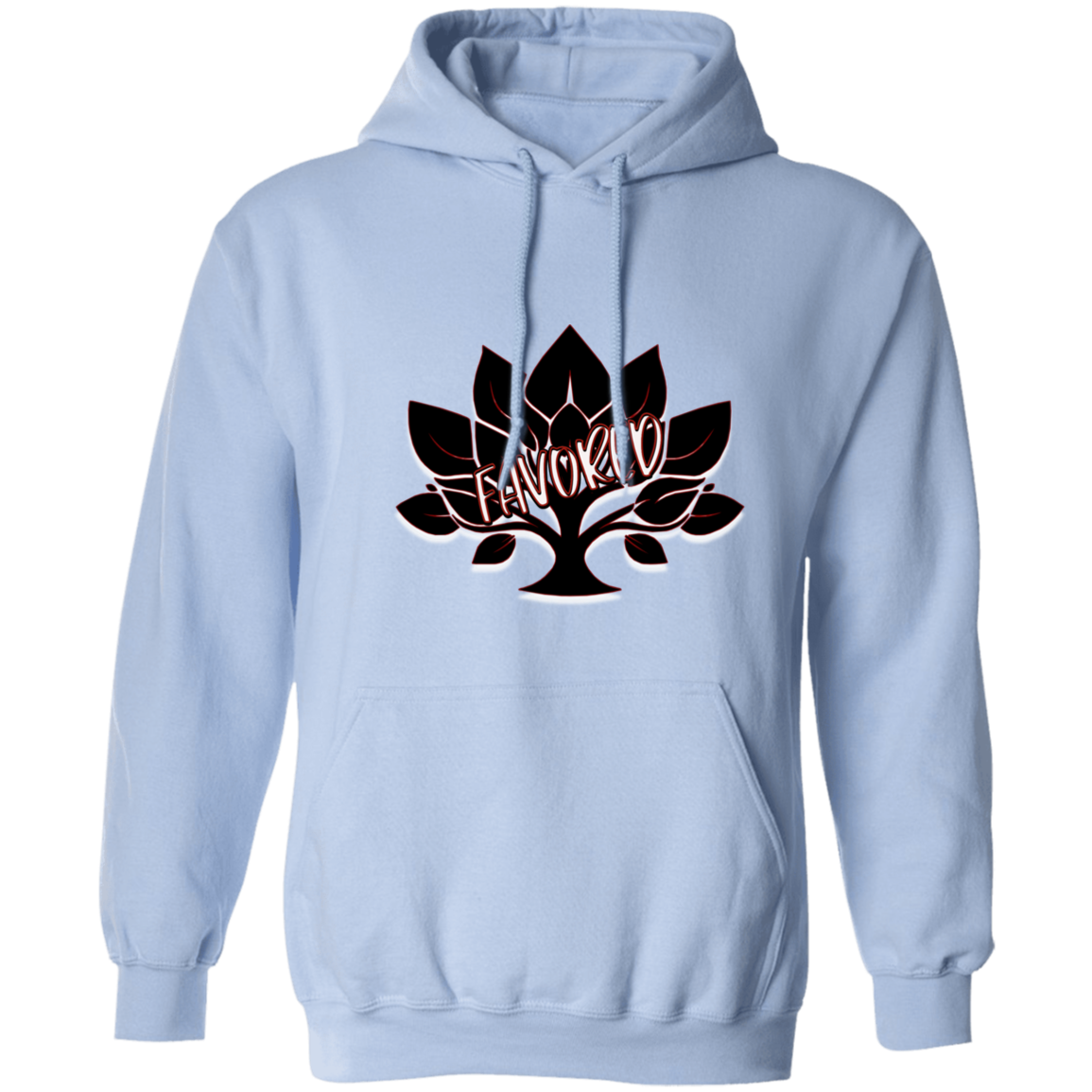 Red Favored Gildan Pullover Hoodie
