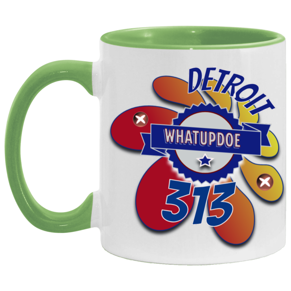 Detroit Whatupdoe 313 11oz Accent Mug