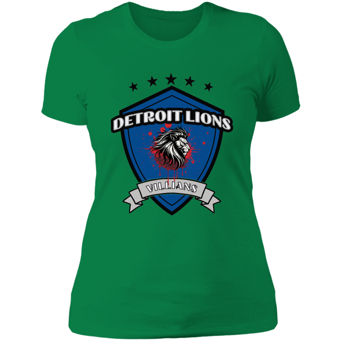 Detroit Lions Villains Ladies' Boyfriend T-Shirt