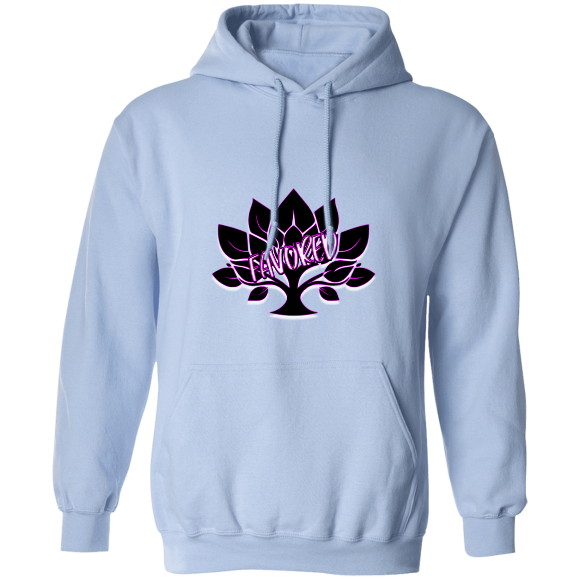 Hot Pink Favored Gildan Pullover Hoodie