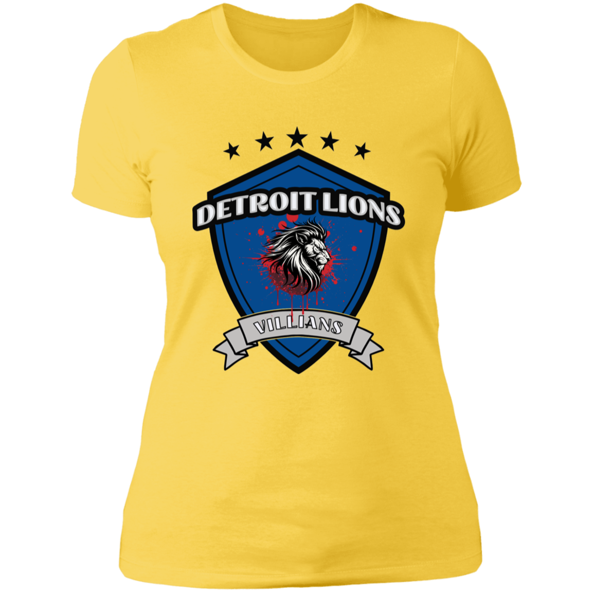 Detroit Lions Villains Ladies' Boyfriend T-Shirt