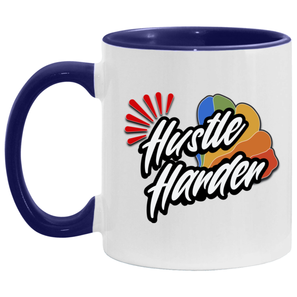 Hustle Harder 11oz Accent Mug
