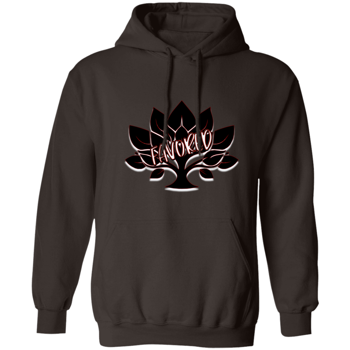 Red Favored Gildan Pullover Hoodie